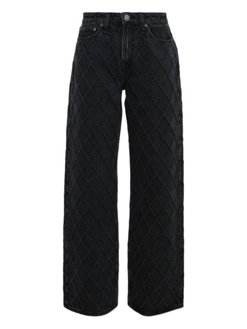 rag & bone quilted-design jeans
