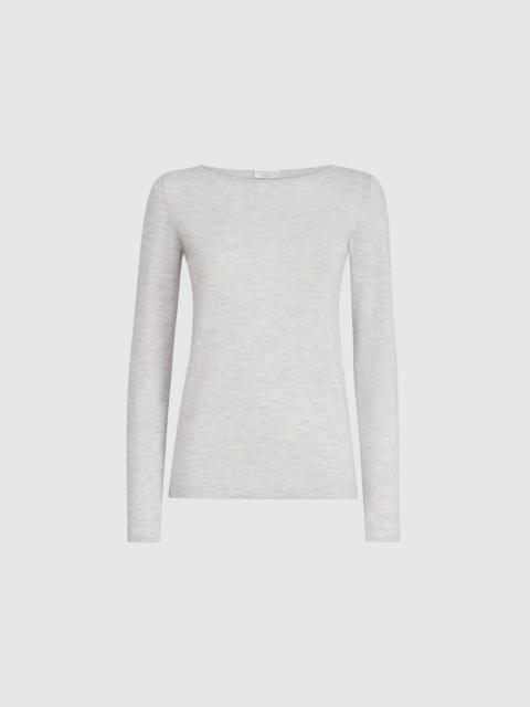 Brunello Cucinelli Sparkling cashmere and silk lightweight sweater