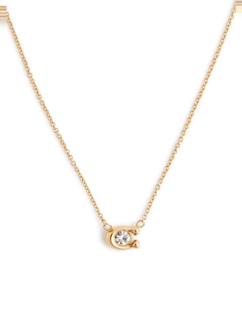 COACH Coach Logo Necklace