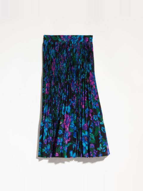 GUCCI Printed silk crêpe de chine midi skirt