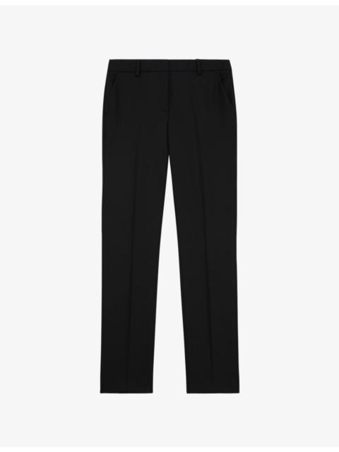 The Kooples Tailored slim-fit mid-rise wool trousers