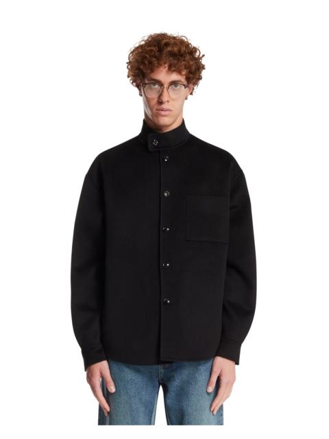 GIORGIO ARMANI Black Cashmere Overshirt