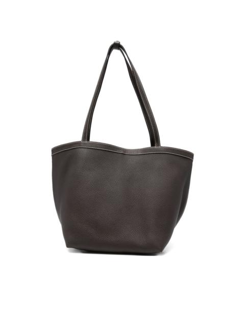 The Row contrast-stitching tote bag