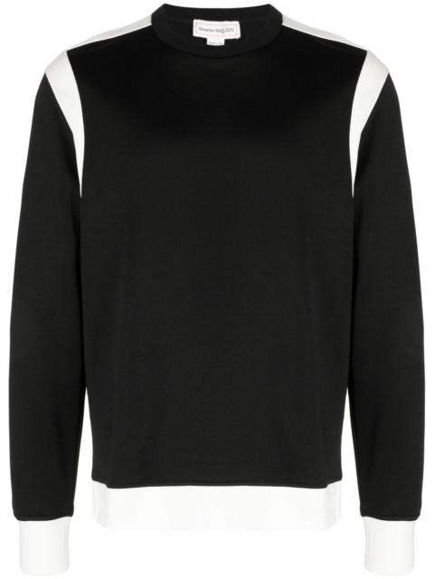 Alexander McQueen two-tone panelled sweatshirt