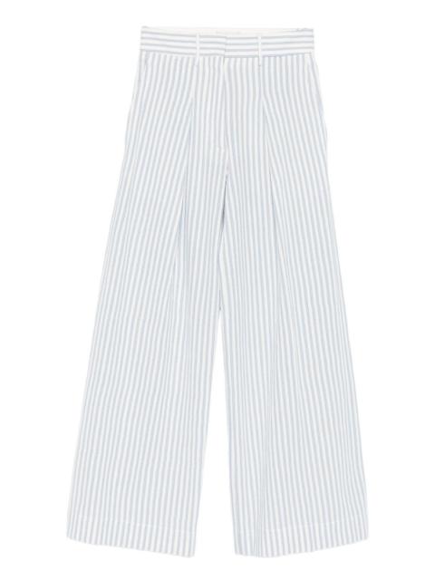 forte_forte striped pleated trousers