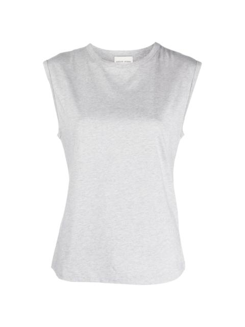 sleeveless Pima-cotton top