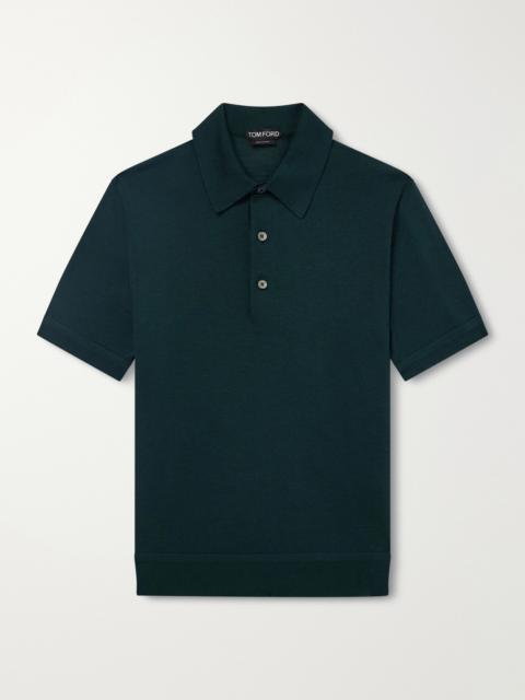 TOM FORD Cashmere and Silk-Blend Polo Shirt
