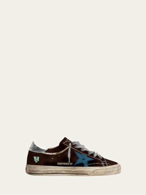 Golden Goose Men's Super-Star Leather Low-Top Sneakers