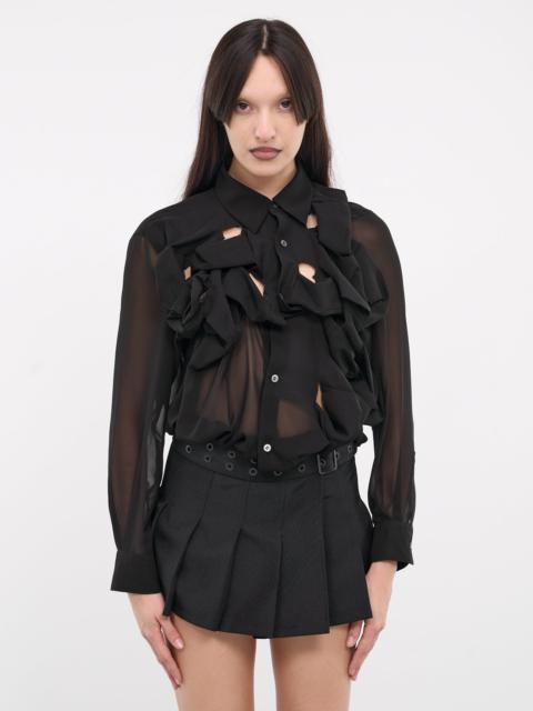 Ruffle Appliqué Blouse