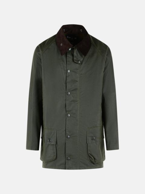 Barbour 'BEAUFORT' GREEN WAXED COTTON PARKA