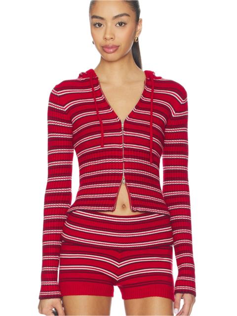 Frankies Bikinis Heritage Cloud Knit Hoodie