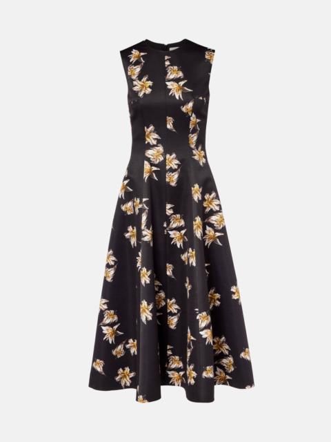 EMILIA WICKSTEAD Mara floral duchess satin midi dress