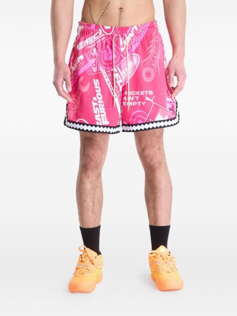 PUMA x Fast & Furious printed drawstring shorts