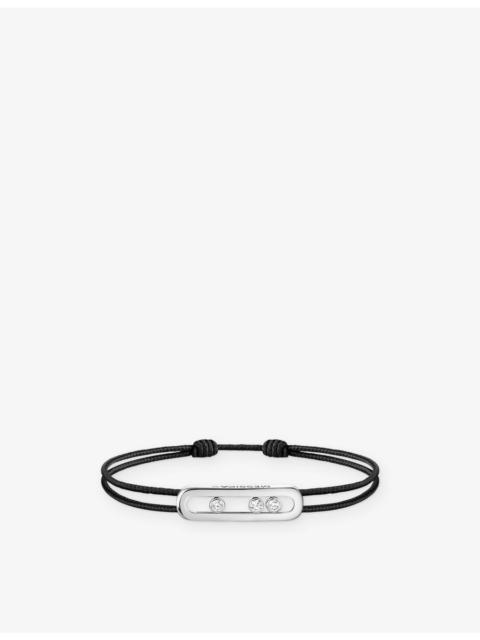 MESSIKA MESSIKA CARES 18ct white-gold and 0.09ct diamond cord bracelet