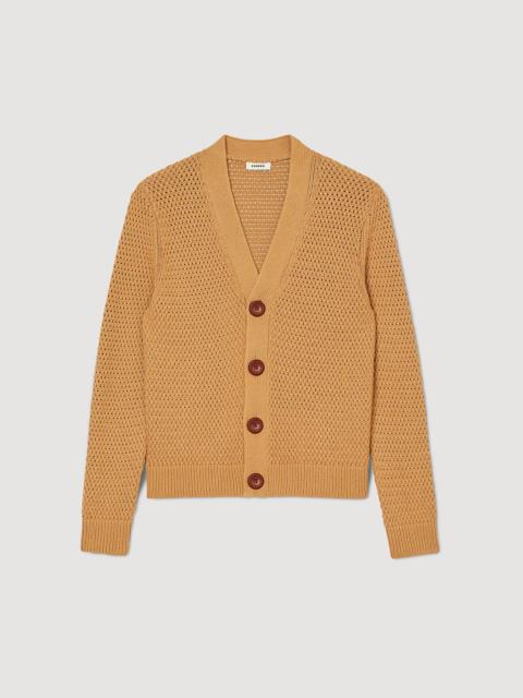 Sandro OPENWORK KNIT CARDIGAN