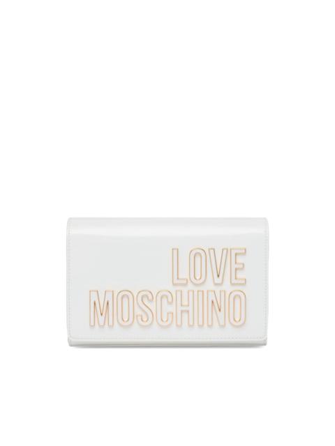 Moschino lettering chain clutch bag