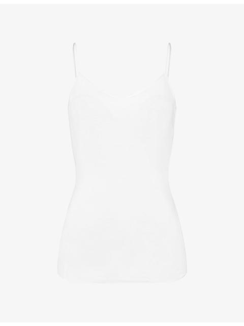 HANRO Seamless Shoulder-Straps Cotton-Jersey Top