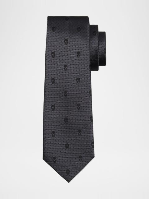 Alexander McQueen Men's Skull & Polka Dot Tie