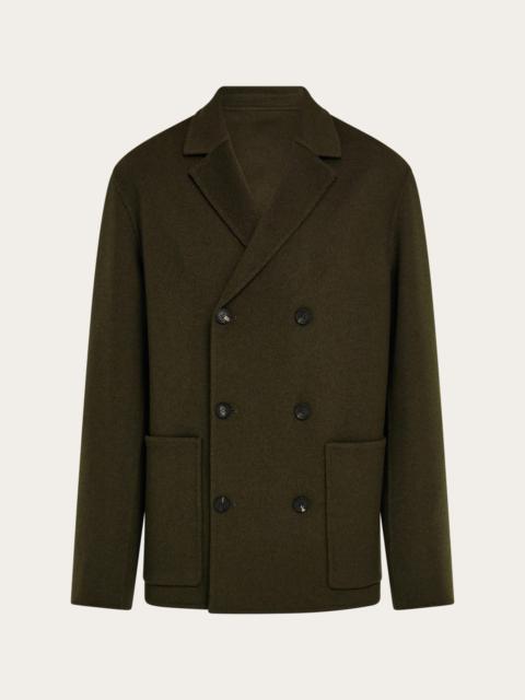 FERRAGAMO Double breasted wool and cashmere blazer