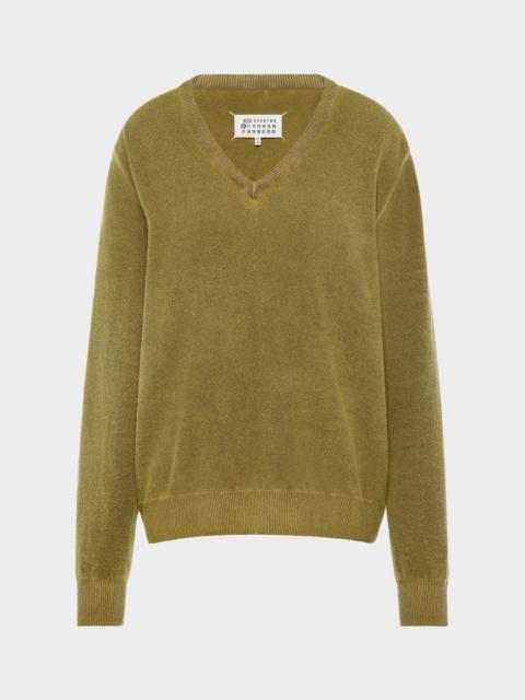 Maison Margiela Virgin wool V-neck sweater