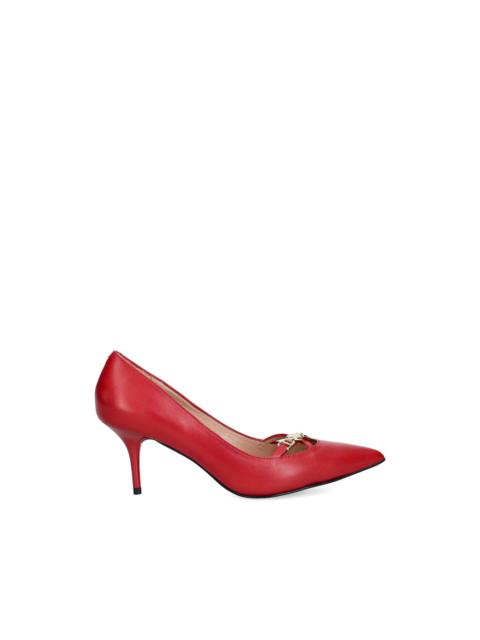 Moschino pointed-toe chain pumps