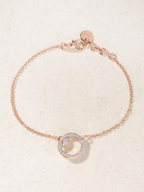 Pomellato Together rhodium-plated 18-karat rose gold diamond bracelet Gold