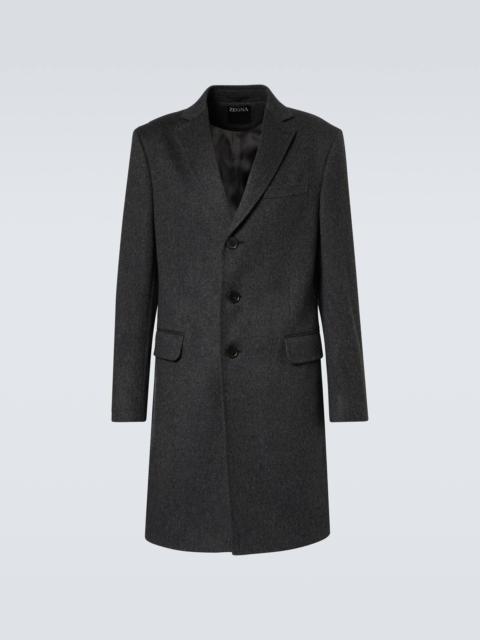 ZEGNA Wool and cashmere-blend coat