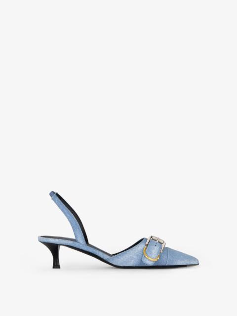 Givenchy VOYOU SLINGBACKS IN WASHED DENIM