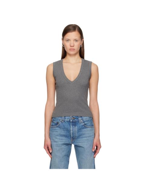 FLORE FLORE Gray Dewi Tank Top