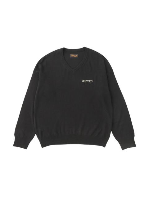 visvim SELMER V-NECK KNIT BLACK