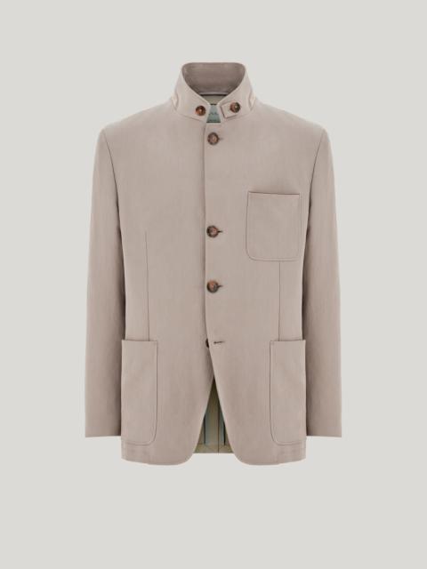 Canali BEIGE CANALI BRUMA REGULAR FIT PURE LINEN JACKET