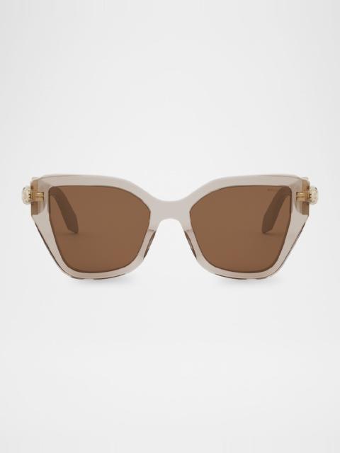 BVLGARI Serpenti Acetate Butterfly Sunglasses