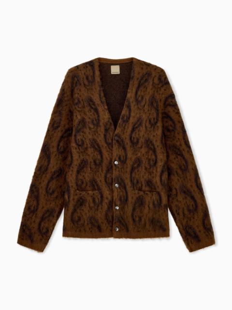 EMPORIO ARMANI MOHAIR BLEND CARDIGAN BOTEH CAPSULE