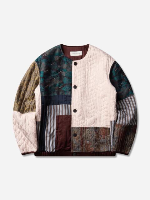 Dries Van Noten Men's Embroidered Patchwork Jacket Multicolor
