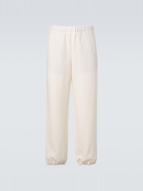 God’s True Cashmere Linen sweatpants with amethyst