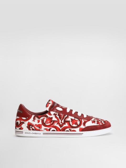 Dolce & Gabbana Majolica-print cotton Saint Tropez Light sneakers