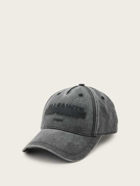 ALLSAINTS REDACT LOGO PRINT BASEBALL CAP