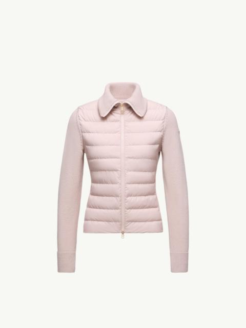 Moncler Padded Zip-Up Wool Cardigan