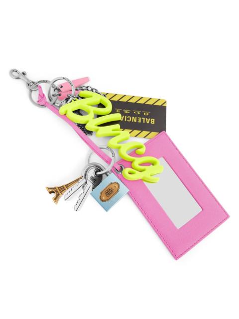 BALENCIAGA Unisex Subway Mirror Keychain - Multicolored