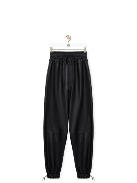 Loewe Elasticated trousers in nappa
