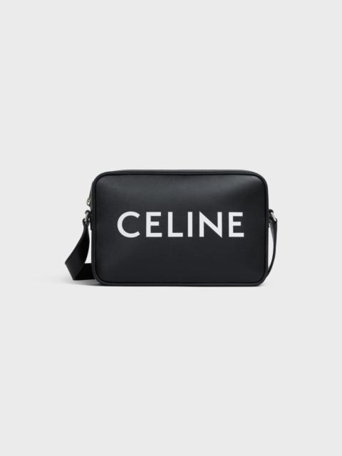 CELINE Medium Messenger Bag in Smooth Calfskin with Celine Print