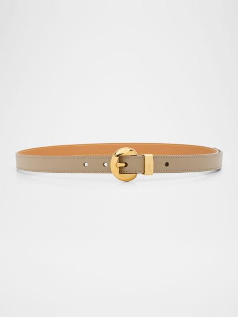 Loewe Pebble Leather Skinny Belt