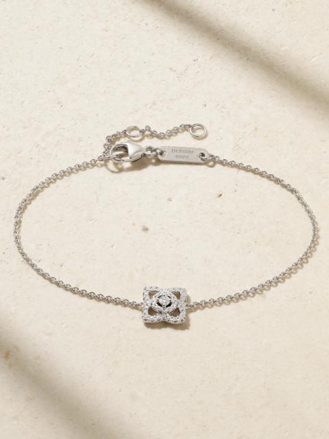 De Beers Enchanted Lotus 18-karat White Gold Diamond Bracelet
