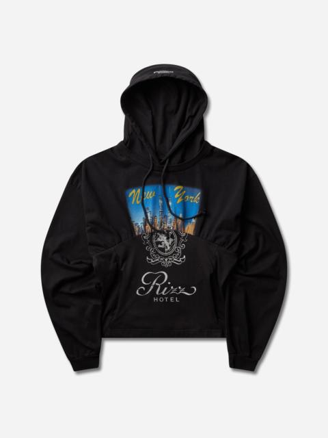 Protocol Index Reconstructed Hourglass Hoodie Black