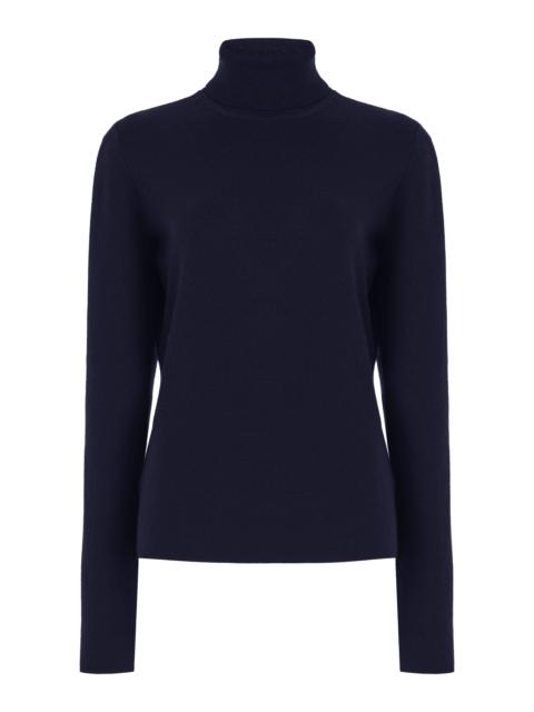 GABRIELA HEARST May Turtleneck in Dark Navy Cashmere Wool