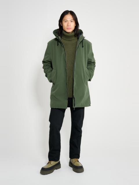 Stutterheim Stockholm Matte Winter Coat Green