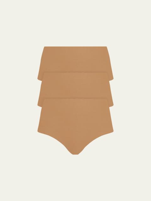 commando Classic High-Rise Microfiber Bikini Briefs, Pack of 3
