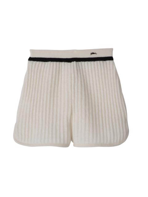 Longchamp Short pants Ecru - Knit