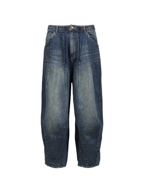 NEEDLES Needles Faded-effect Tapered Jeans