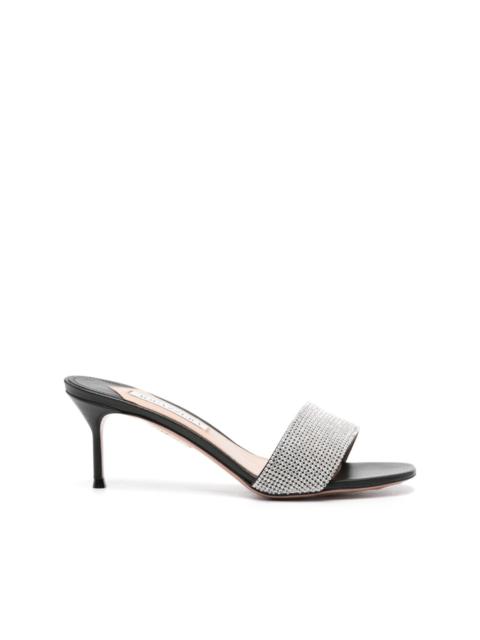 AQUAZZURA Wonderland 65mm crystal mules